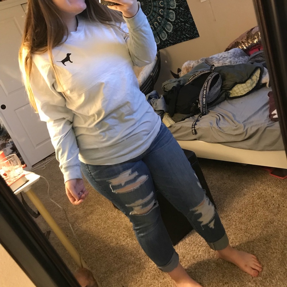 VS PINK OMBRÉ LONG SLEEVE